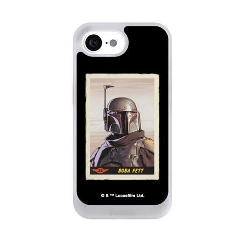 Apple iPhone 16e NIVOcore Boba Fett Badges Black Background