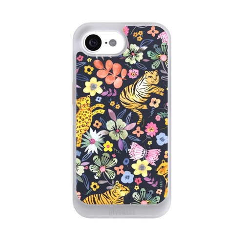 Apple iPhone 16e NIVOcore Spring Tigers Flowers Black