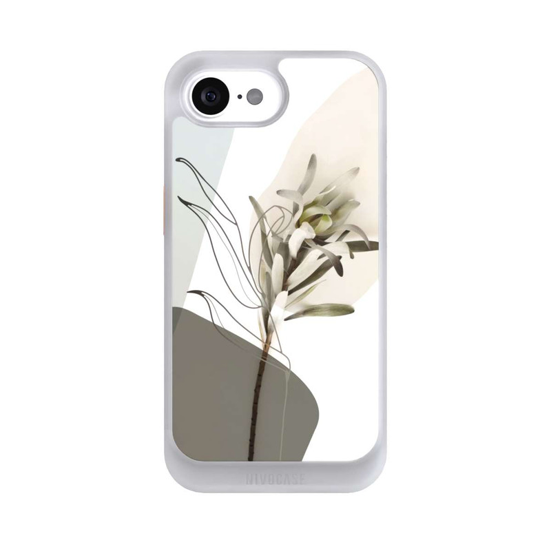 iPhone 16e NIVOcore Boho Line Art Olivgrün
