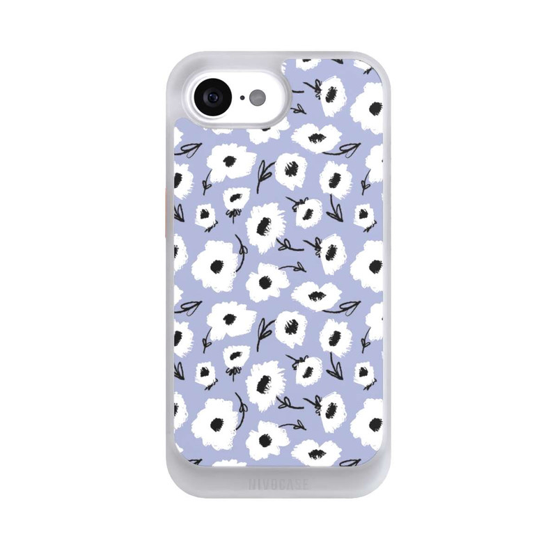 iPhone 16e NIVOcore Pattern Fleurs Lilas