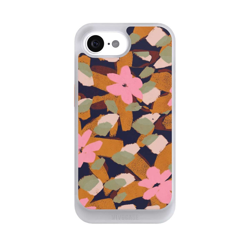iPhone 16e NIVOcore Pattern Fleurs Roses