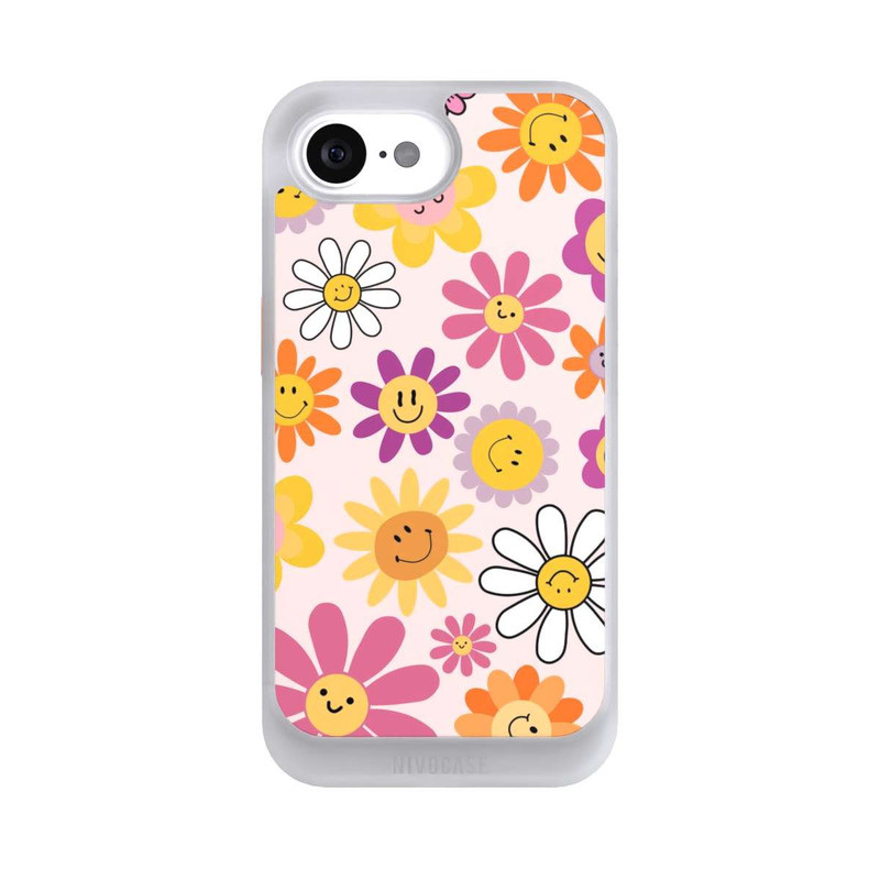 iPhone 16e NIVOcore Smiles Pink Flowers