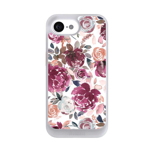 Apple iPhone 16e NIVOcore Herbstpfingstrosen und Rosen in Rosa