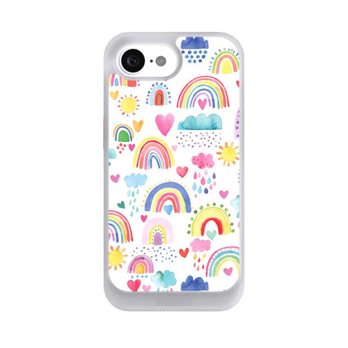 Apple iPhone 16e NIVOcore Schöne Regenbogen-Multi-Rot