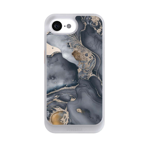 Apple iPhone 16e NIVOcore Alcohol Ink Gold Grau mit KI
