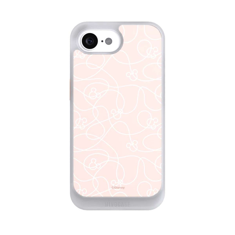 iPhone 16e NIVOcore Micky Line Art Muster Rosa
