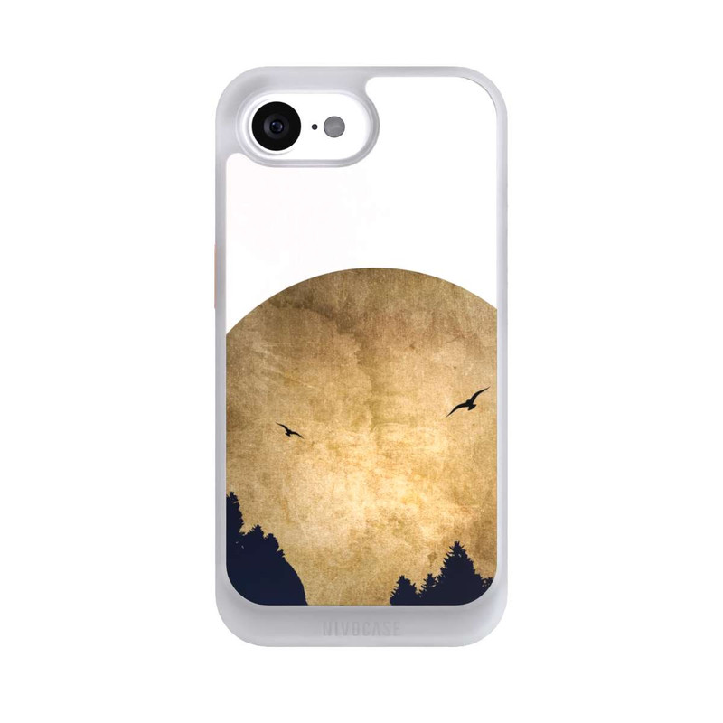 iPhone 16e NIVOcore Deux oiseaux et la lune