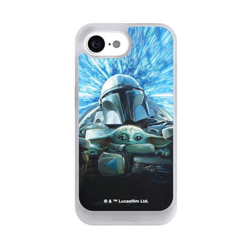 Apple iPhone 16e NIVOcore Grogu und Mando fliegen blau
