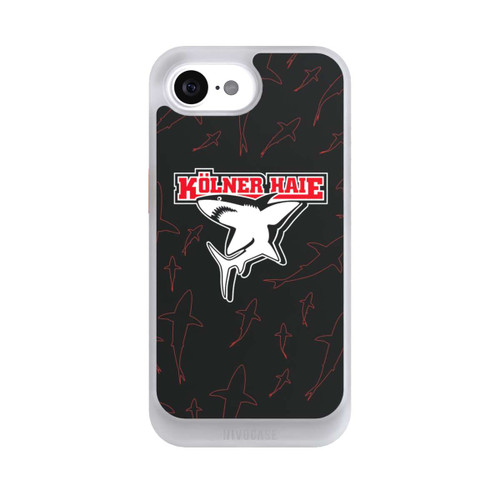 Apple iPhone 16e NIVOcore Haie Muster Rot