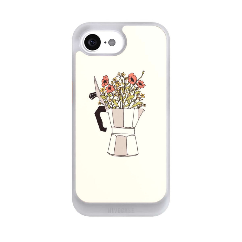 iPhone 16e NIVOcore Moka Blumen