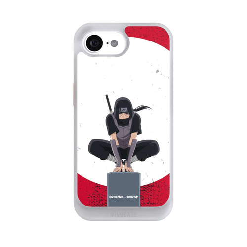 Apple iPhone 16e NIVOcore Itachi Uchiha symbol red background