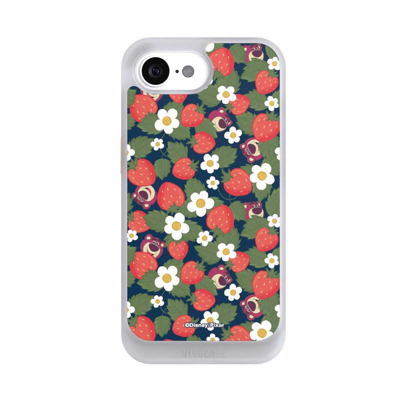 iPhone 16e NIVOcore Lotso Toy Story Strawberry Flower Pattern
