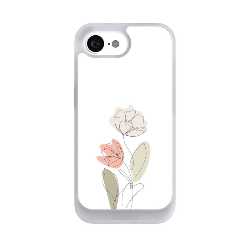 iPhone 16e NIVOcore Blume Line Art Beige