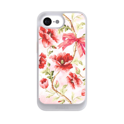 Apple iPhone 16e NIVOcore Poppies Pattern Pink