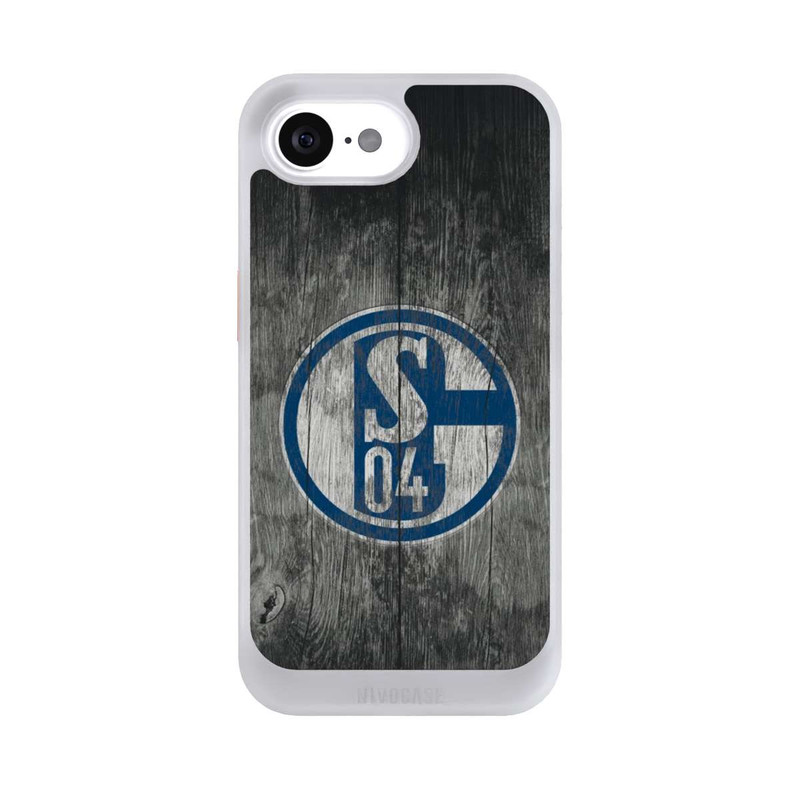 iPhone 16e NIVOcore Schalke 04 Holz Look
