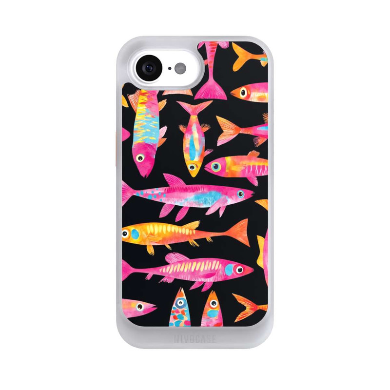 iPhone 16e NIVOcore Funky Fish Parade with AI