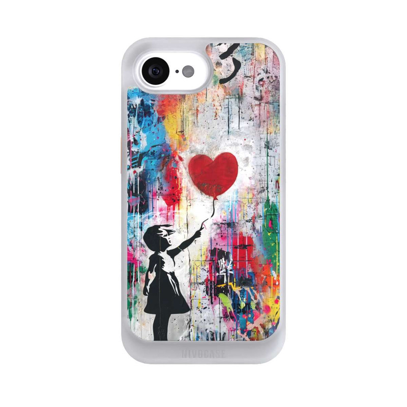 iPhone 16e NIVOcore Balloon Girl Colorful