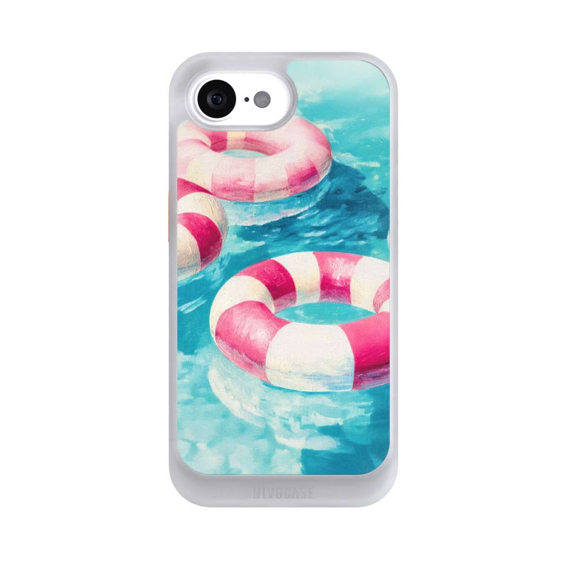 iPhone 16e NIVOcore Striped Swim Rings in The Pool