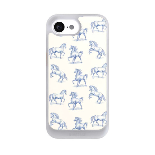 Apple iPhone 16e NIVOcore Horses Pattern Toile de Jouy mit KI