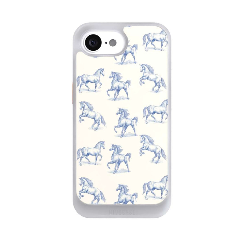 iPhone 16e NIVOcore Horses Pattern Toile de Jouy mit KI