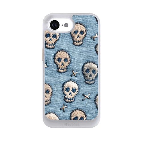 Apple iPhone 16e NIVOcore Skulls on Jeans Pattern