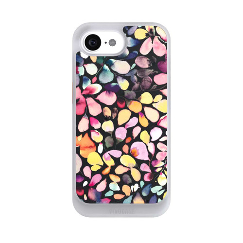 Apple iPhone 16e NIVOcore Eucalyptus Watercolor Leaves Black