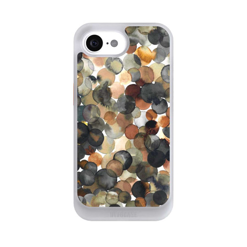 Apple iPhone 16e NIVOcore Watercolor Dots Brown Pattern