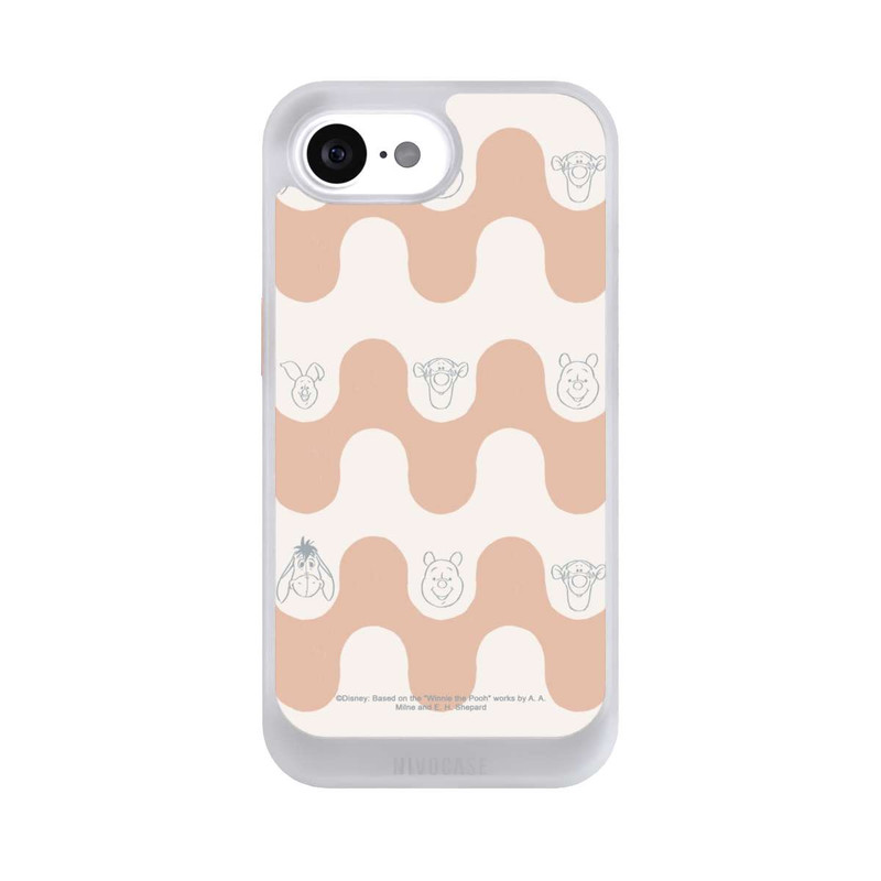 iPhone 16e NIVOcore Winnie the Pooh and Friends Boho Waves Pattern