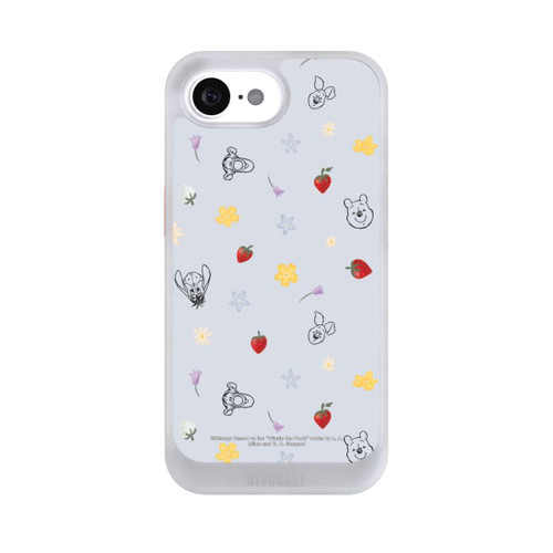 Apple iPhone 16e NIVOcore Winnie the Pooh and Friends Strawberry Pattern Blue