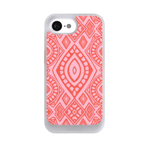 Apple iPhone 16e NIVOcore Boho Geometric Intricate Tribal Design in Shades of Pink