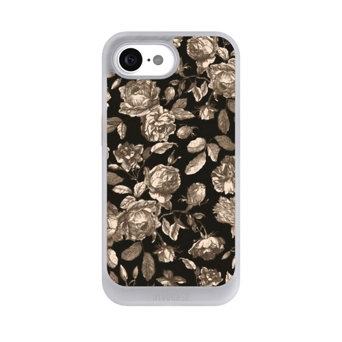 Apple iPhone 16e NIVOcore Canvas dark flowers