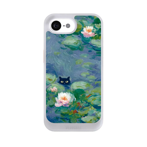 Apple iPhone 16e NIVOcore Katze im Teich Gemälde Impressionismus