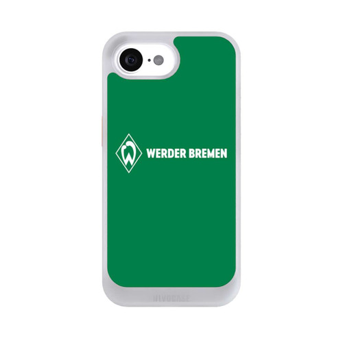 Apple iPhone 16e NIVOcore Werder Bremen Schriftzug Raute Grün