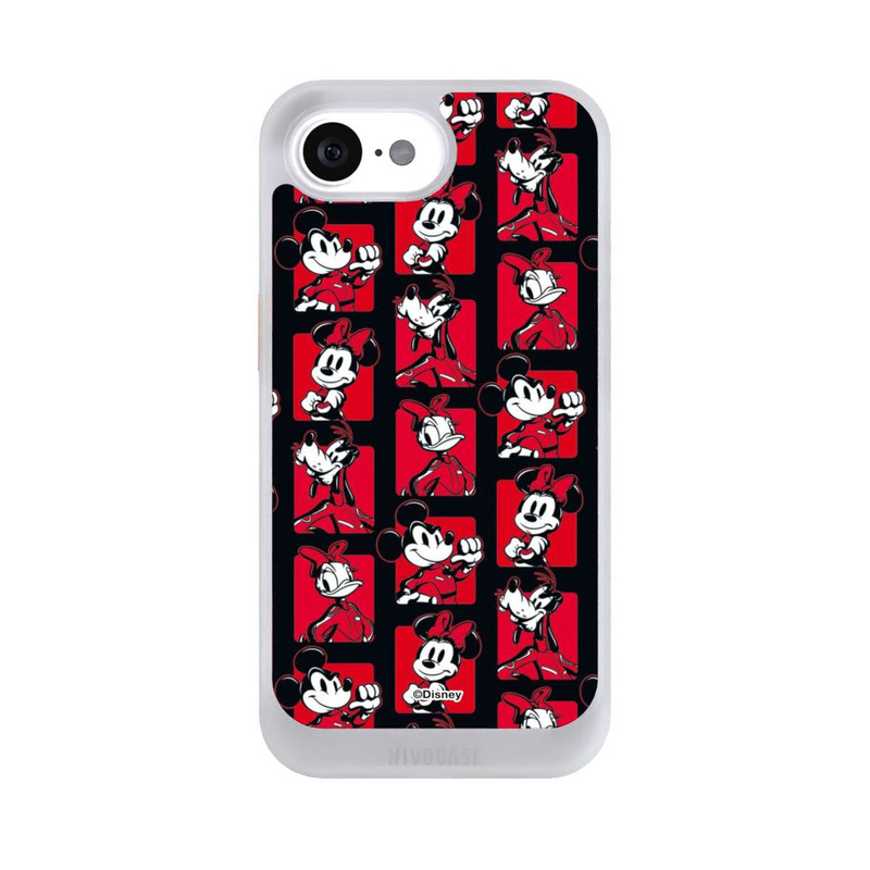 iPhone 16e NIVOcore Mickey Mouse Racing Pattern Red