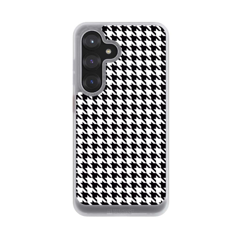Galaxy S25 NIVOcore Hahnentritt Schwarz Weiß