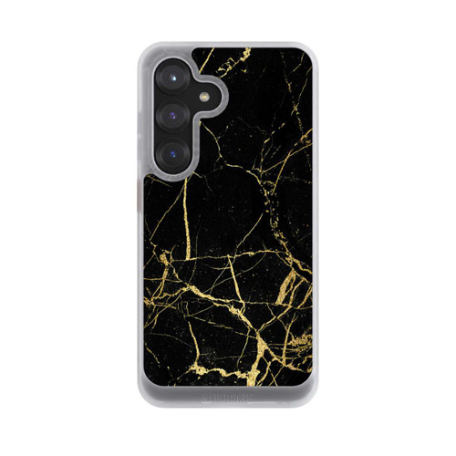 Samsung Galaxy S25 NIVOcore Schwarzgoldener Marmor-Look