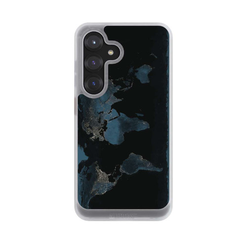 Samsung Galaxy S25 NIVOcore Carte du Monde Nuit