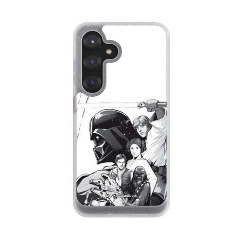 Samsung Galaxy S25 NIVOcore StarWars Charaktere - Schwarz-Weiß