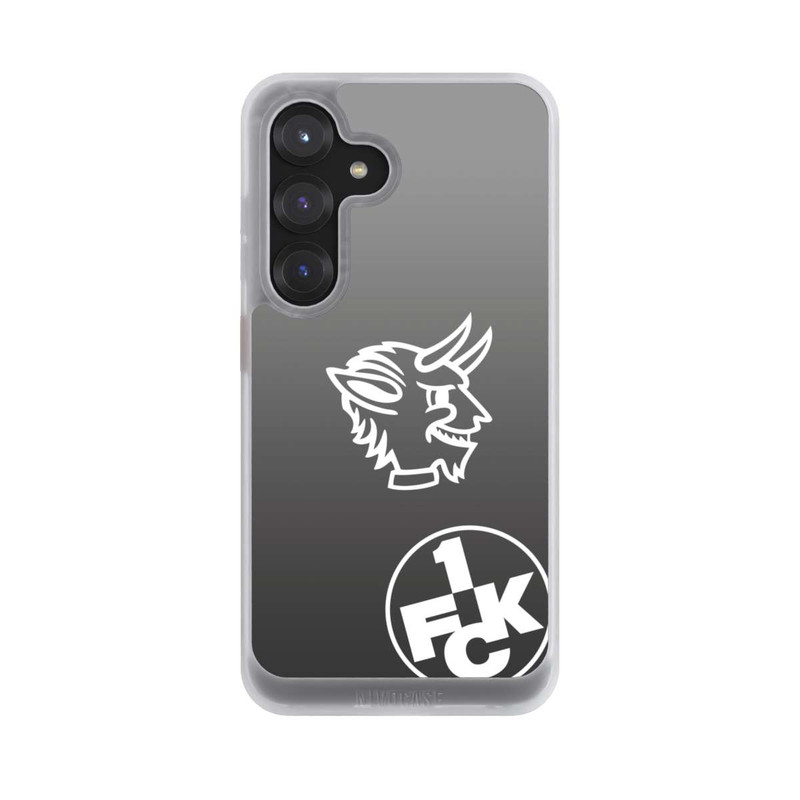 Galaxy S25 NIVOcore Teufelskopf FCK auf Schwarz