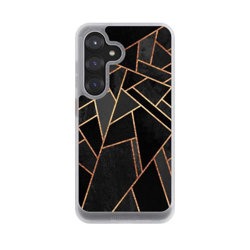 Galaxy S25 NIVOcore Schwarze Nacht Gold Druck