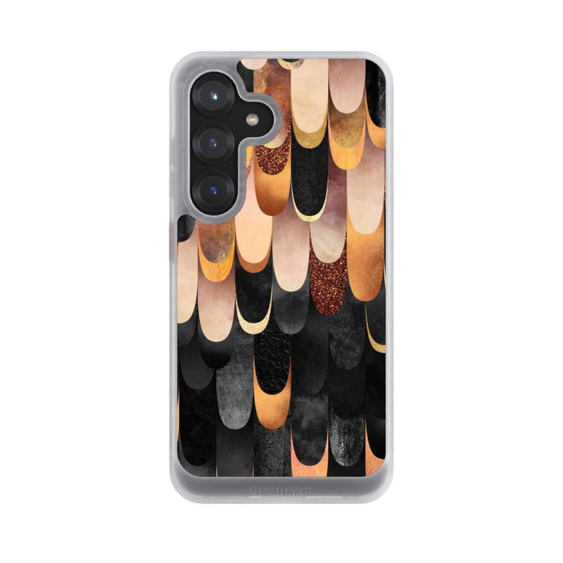 Galaxy S25 NIVOcore Gefiedertes Kupfer und Schwarz