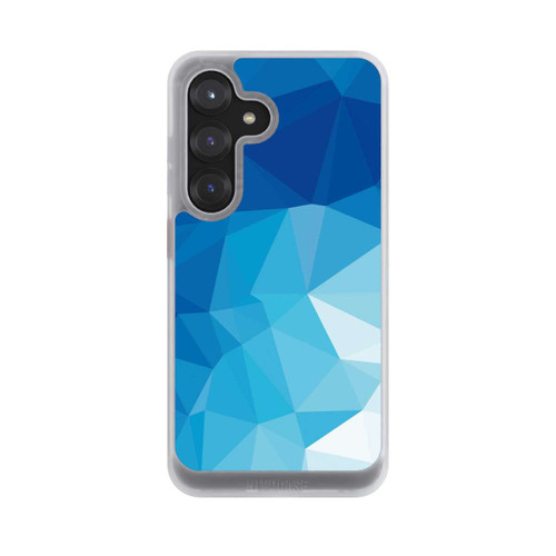 Samsung Galaxy S25 NIVOcore Mosaïque Polygonale Bleue