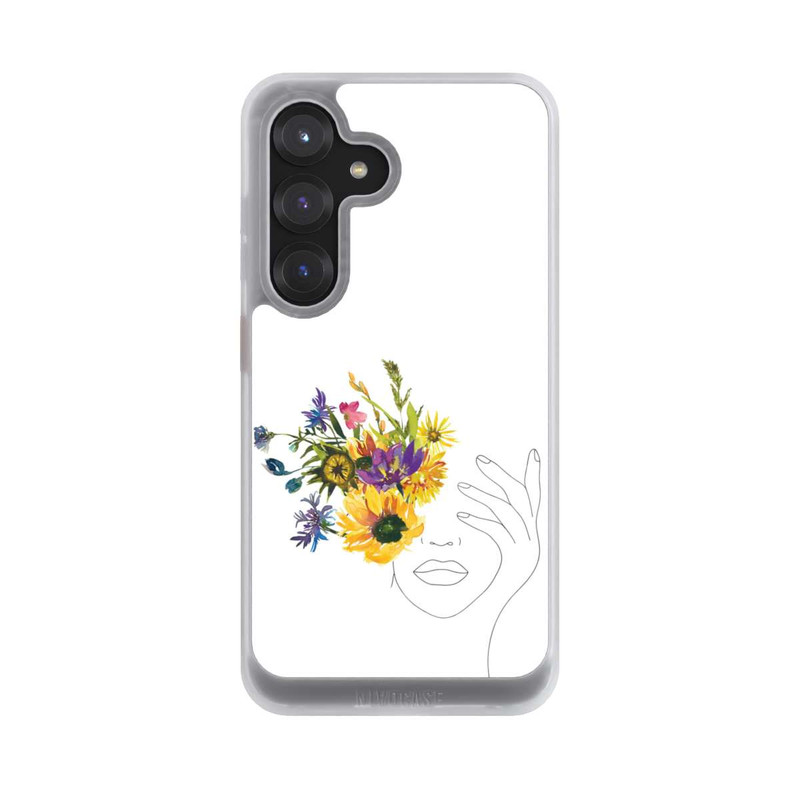 Galaxy S25 NIVOcore Line Art Tournesols femme