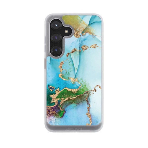 Samsung Galaxy S25 NIVOcore Bunter Marmor-Glitzer-Look