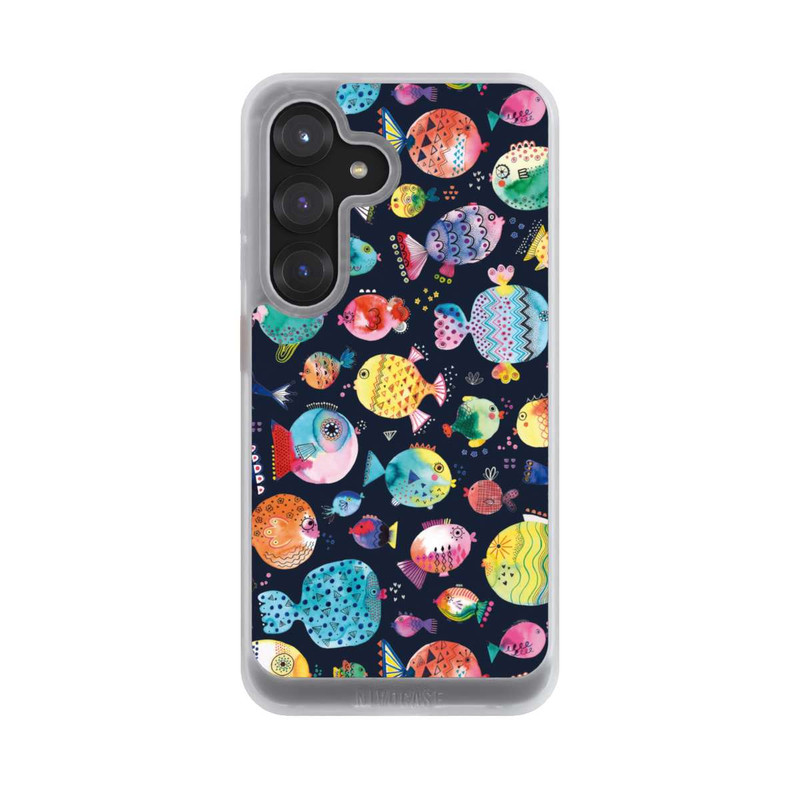 Galaxy S25 NIVOcore Strandkugelfische Kinder Marineblau