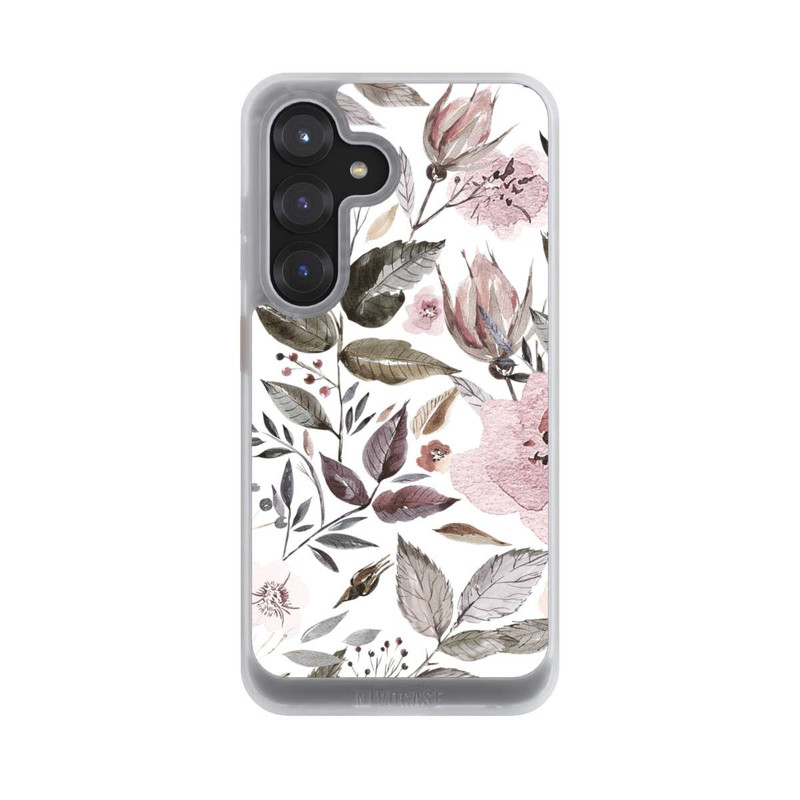 Galaxy S25 NIVOcore Aquarell braune Rosenblüten