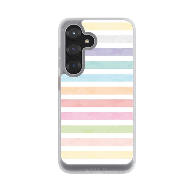 Galaxy S25 NIVOcore Regenbogenfarbene Streifen