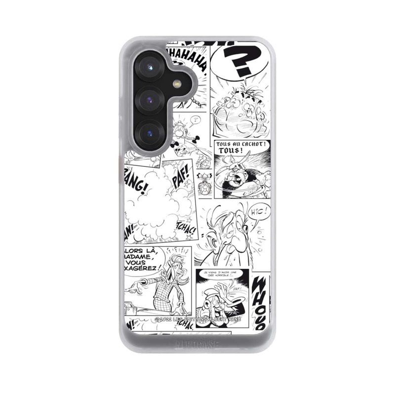 Galaxy S25 NIVOcore Asterix Comic Schwarz und Weiß