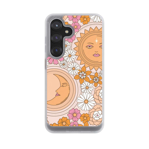 Samsung Galaxy S25 NIVOcore Mond-Sonne-Blumen