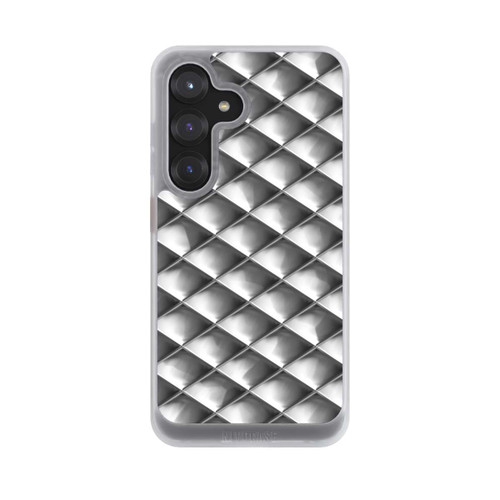 Samsung Galaxy S25 NIVOcore Glamour Silver Squares